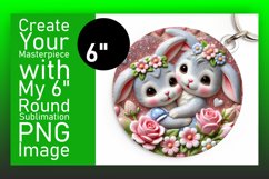 Lovely Circle PNG for Sublimation , Sweet Animals Product Image 1