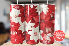Christmas Flowers Tumbler | Christmas Tumbler Wrap Product Image 1