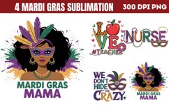 Mardi Gras Sublimation PNG Product Image 1