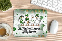 St Paddy’s Same Silly Goose Mouse Pad PNG Sublimation Design Product Image 1