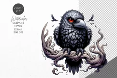 Halloween clipart, Raven clipart, Autumn clipart Product Image 1