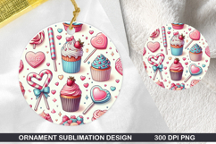 Pattern Stained Glass Ornament PNG ,Digital Download File Product Image 1
