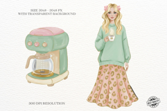 Spring Coffee Break Clipart Product Image 2