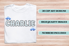 Baby Boy Alphabet PNG Clip Art, baby boy letters doodle Product Image 3