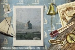 24 Nautical Vintage Background Papers - JPG Product Image 2