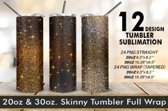 12 Variations Sublimation Tumbler texture glitter Product Image 1