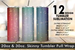 12 Variations Sublimation Tumbler texture glitter Product Image 1