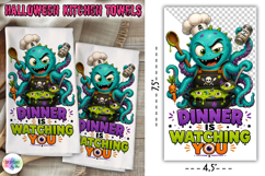 Dinner Is Watching You Halloween Kitchen PNG Product Image 1