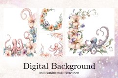 Squid Border Background Blank Backdrops Wallpaper Product Image 1