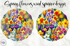 Spring Flowers Wind Spinner | Wildflowers Wind Spinner Print Product Image 1