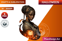 Pumpkin queen Clipart, Halloween Girl,Autumn clipart PNG Product Image 1