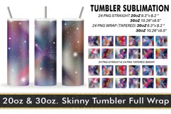 12 Sublimation Tumbler gradient metallic color shine Product Image 1