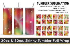 12 Sublimation Tumbler colorful gradient metallic shine Product Image 1