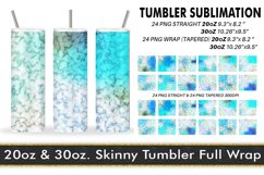 12 Variations Sublimation tumbler marble gradient blue Product Image 1