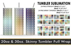 Sublimation Tumbler art deco gold line color gradient Product Image 1