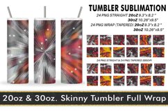12 Sublimation Tumbler background Comic pop art orange shine Product Image 1