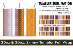 Sublimation Tumbler art deco line gold brown gradient Product Image 1