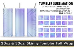 Sublimation Tumbler unicorn gradient color speed line Product Image 1
