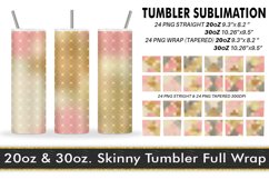 Sublimation Tumbler art deco line gold color gradient Product Image 1