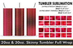Sublimation Tumbler art deco gold line red gradient Product Image 1