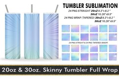 Sublimation Tumbler unicorn gradient color speed line Product Image 1