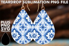 Sublimation Splendor: Watercolor Teardrop Charms Product Image 1
