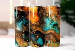 Fluid Art Texture Tumbler Wrap | Alcohol Ink Abstract Tumble Product Image 2