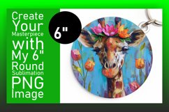 Spring Giraffe Round Design - Options Product Image 1