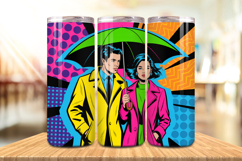 Valentine’s Day Umbrella Couple Tumbler Wrap PNG Big Bundle Product Image 8