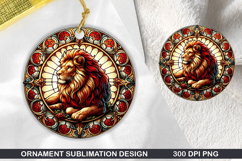 Animals Stained Glass Ornament Bundle, 30 High-Quality PNG Product Image 8