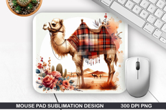 Camel Mouse Pad Sublimation, Animals Mouse Pad PNG Design Product Image 1