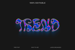 Modern 3D Trend Text Effect Photoshop Template Product Image 1