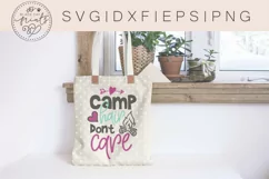 Camp Hair Don't Care SVG | Camping SVG | Summer SVG Cut File Product Image 2