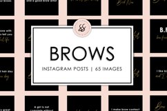 Brows Black and Gold Instagram Posts Product Image 1