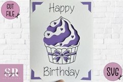 Birthday card insert design| Paper cutting | Cricut Joy svg Product Image 5