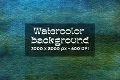 Dark Green-blue watercolor digital paper Product Image 1