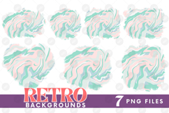 Retro Background Png Fluid Marble Paper Sublimation Bundle Product Image 1