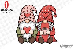Valentine Gnome Sublimation Clipart - High Quality Design Product Image 5