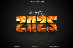 Happy new year 2025 3d Editable Text Effect Style Product Image 1