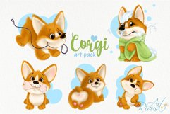 Corgi puppy PNG clipart download. Cute dog graphics. Product Image 1