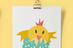Easter Chicken Clip Art and Papers Set of 23 PNG files Product Image 7