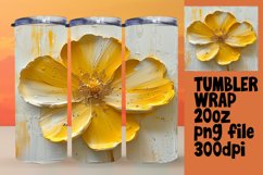 3D Spring Bloom: Floral Tumbler Wrap Product Image 1