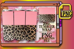 Luxe Leopard &amp; Floral Fantasy Tumbler Sleeves - 20oz Product Image 1