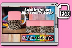 Shimmering Leopard &amp; Blossom Beauty Mug Wraps 15oz 11oz Product Image 1