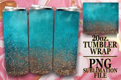 Glitzy Flower Leopard Tumbler Design: Sublimation - 20oz Product Image 1