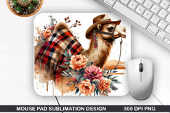 Camel Mouse Pad Sublimation, Animals Mouse Pad PNG Design Product Image 1