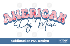 American Dog Mini 4th of July USA Paw DTF PNG Sublimation Product Image 1