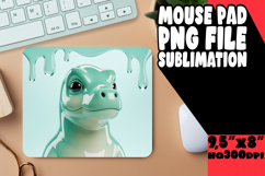 VIBRANT DESK MAT PNG INSPIRATION, Cute Dino Product Image 1