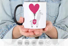 Llama Valentine SVG, Llama SVG, Valentines Day SVG Product Image 3