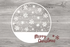 Round sign svg Christmas door signs svg Christmas sign svg Product Image 3